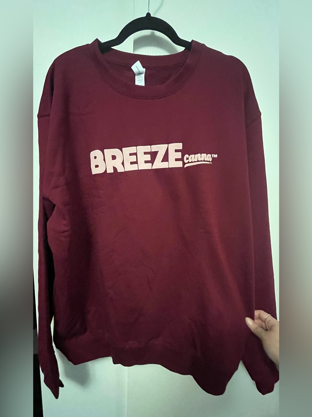 Breeze Canna Maroon Logo Sweatshirt